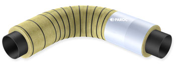 Curva grande isolata con coppelle e curve in segmenti PAROC Pro.
